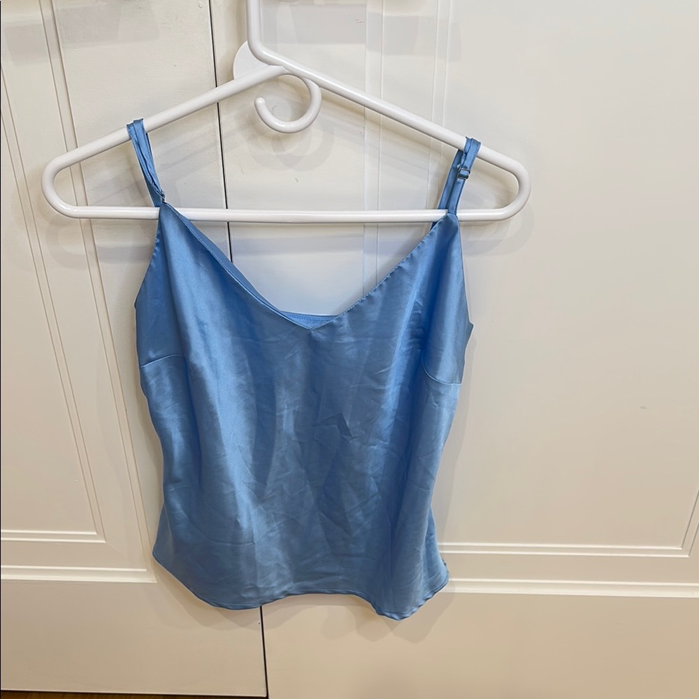 Fitted Blue Camisole Top